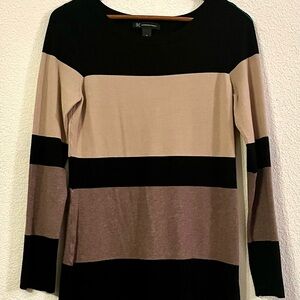 Black and Tan Striped Women's dress